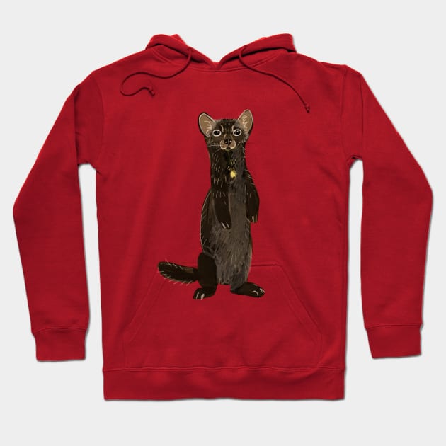 Sable Marten in Red Hoodie by belettelepink